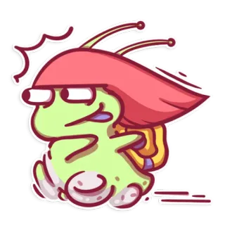 🏃‍♀️ 243cde2e Cartoon, Grappig, Personage, Schattig, Geanimeerd telegram sticker