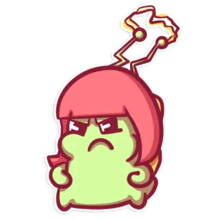 😠 aadcdf2c cartoon, alien, sticker, illustratie telegram sticker