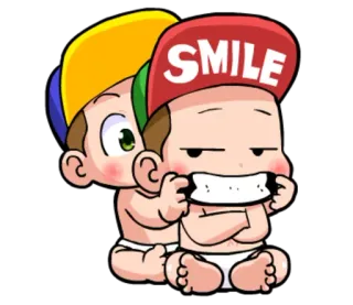 😬 e9e94fb8 SMILE smile, cartoon, character, cute, kids telegram sticker