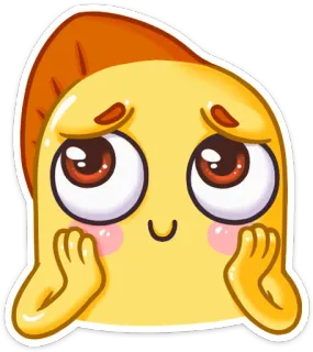 ☺️ e09feb58 mignon, kawaii, emoji, sticker, dessin animé, expression, joyeux whatsapp sticker