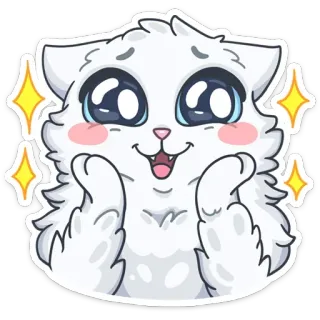 🤩 22bfc01e kucing, lucu, binatang, kawaii, berbulu, stiker telegram sticker