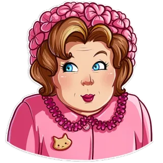 😁 5e2b4ffc Dolores Umbridge Harry Potter 돌로레스 엄브릿지, 해리포터, 분홍색, 마법사, 마법, 마녀 telegram sticker