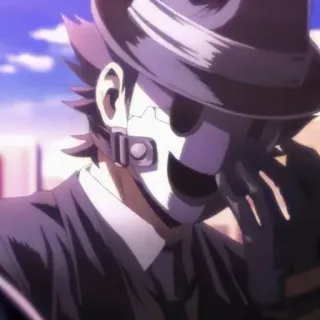 🚬 7b548d23 Anime, Auftragskiller, Maskierter Mann, Gewalt, Manga, Animation whatsapp sticker