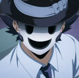 🚬 8704ffe1 Anime, Maskiert, Charakter, Maske, Hut, High-Rise Invasion whatsapp sticker