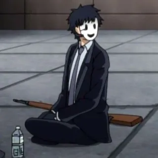 🚬 618c7619 Anime, Senapan, Topeng, Jas telegram sticker