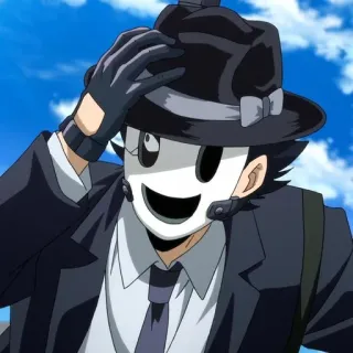 🚬 98ad460d Sniper Mask High-Rise Invasion Topeng sniper, High-Rise Invasion, Anime, Topeng, Karakter, Setelan telegram sticker