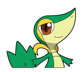 😃 b39044a3 Snivy Pokémon Serpifeu, Pokémon, Pflanze, Videospiel, Cartoon, Anime, süß telegram sticker