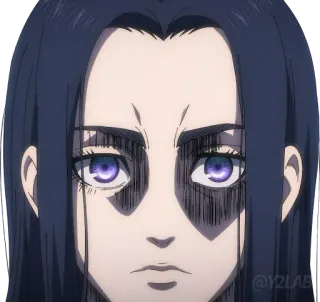 😑 09984cd2 Anime, Manga, Personaggio, Faccia, Serio, Donna telegram sticker