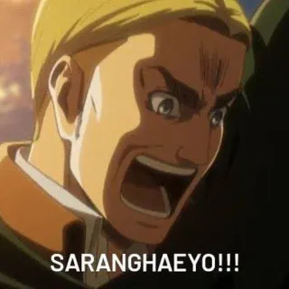 📎 11577a46 SARANGHAEYO!!! coreano, saranghaeyo, amor, anime telegram sticker