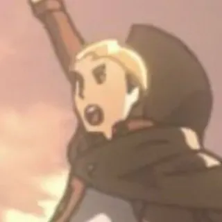📎 240e1fb0 Erwin Smith Attack on Titan Anime, Militar, Desenho animado, Ataque dos Titãs, Erwin Smith telegram sticker