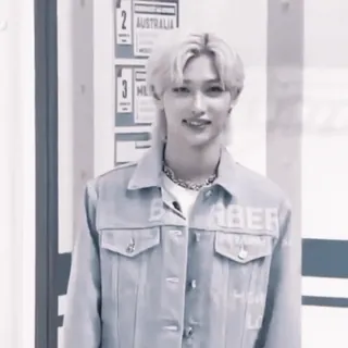 🐣 c9a553b2 Felix K-Pop, ไอดอล, นักร้อง, Stray Kids, Felix, เพลง telegram sticker