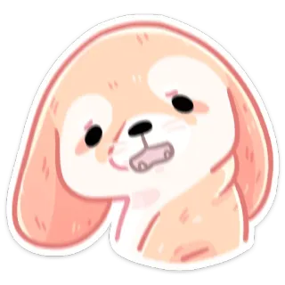 ⁉️ 36874bcf 개, 귀여운, 강아지, 동물, 스티커, 애완동물 telegram sticker