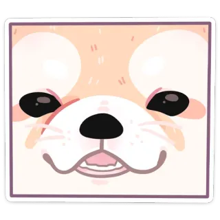 ☺️ a6564a15 개, 동물, 귀여운, 스티커, 만화 강아지 telegram sticker