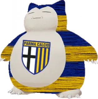 🟨 0cbe13ad Snorlax PARMA CALCIO 잠만보, 파르마 칼초, 포켓몬, 이탈리아, 축구, 스포츠 telegram sticker