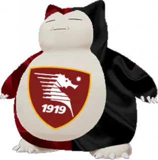 🟥 df690f0e Snorlax 1919 잠만보, 포켓몬, 마스코트, 축구팀, 살레르니타나 telegram sticker