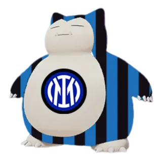 🟦 e2be17d9 Snorlax 잠만보, 포켓몬, 인터 밀란, 축구, 축구, 만화 telegram sticker