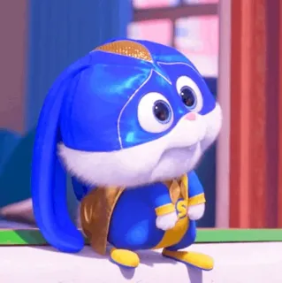 🍧 25d966ea Snowball The Secret Life of Pets кролик, кролик, супергерой, питомец, мультфильм, фильм telegram sticker