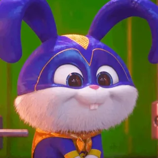 🍧 57c1cfa5 Snowball The Secret Life of Pets кролик, зайчик, животное, мультфильм, питомец, супергерой telegram sticker