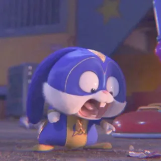 🐰 28245899 Snowball The Secret Life of Pets coniglio, coniglietto, supereroe, arrabbiato, cartone animato, animale telegram sticker