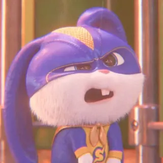 🐰 79ecac04 Snowball The Secret Life of Pets coniglio, coniglietto, cartone animato, animato, animale domestico, animale telegram sticker