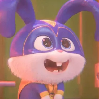 🐰 8a8354d3 Snowball The Secret Life of Pets coniglio, coniglietto, supereroe, cartone animato, animale, animale domestico telegram sticker