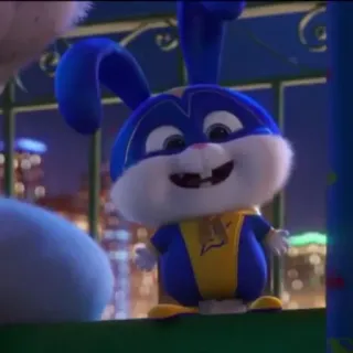 🐰 0934709f Snowball The Secret Life of Pets coniglio, cartone animato, carino, animale domestico, animale telegram sticker