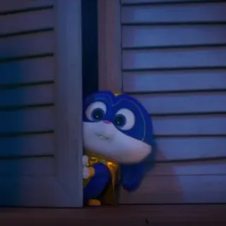 🐰 454063b2 Snowball The Secret Life of Pets cartone animato, coniglio, animale domestico, animale, supereroe telegram sticker