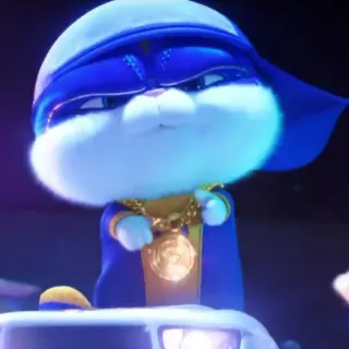 🐰 b4d46bde Snowball The Secret Life of Pets coniglio, coniglietto, animale, cartone animato, gangster, carino telegram sticker