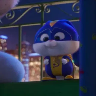 🐰 b8287b27 Snowball The Secret Life of Pets cartone animato, coniglio, animale, animale domestico, supereroe telegram sticker