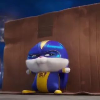 🐰 f1de2862 Snowball The Secret Life of Pets Palla di neve, Coniglio, Supereroe, Pets - Vita da animali, Personaggio cartone animato telegram sticker