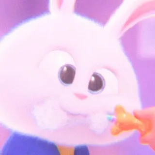 🐰 2988439a Snowball The Secret Life of Pets 토끼, 귀여운, 동물, 만화, 애완동물, 캐릭터 telegram sticker