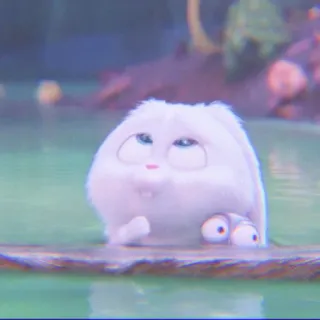🐰 4d900105 Snowball The Secret Life of Pets 토끼, 만화, 동물, 귀여운, 애완동물 telegram sticker
