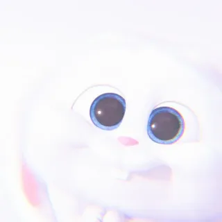 🐰 77a73e08 Snowball The Secret Life of Pets 토끼, 토끼, 만화, 동물, 귀여운, 애완 동물, 흰색 telegram sticker