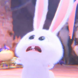 🐰 d1963b73 Snowball The Secret Life of Pets 토끼, 귀여운, 애니메이션, 애완 동물, 동물 telegram sticker