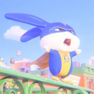 🐰 edb01cc9 Snowball The Secret Life of Pets 토끼, 동물, 만화, 슈퍼히어로, 애완 동물, 애니메이션, 귀여운, 캐릭터 telegram sticker