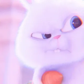 🐰 eddc5758 Snowball The Secret Life of Pets 토끼, 귀여운, 동물, 만화, 웃긴, 재미있는 telegram sticker