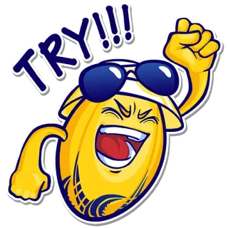 💥 e361f217 TRY!!! 럭비, 스포츠, 만화, 계란, 트라이, 축하, 선글라스 telegram sticker