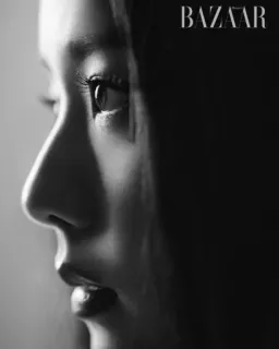 💗 49926874 BAZAAR ขาวดำ, แฟชั่น, ภาพเหมือน, ผู้หญิง, ความงาม, นิตยสาร, ใบหน้า telegram sticker