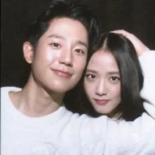 💗 9285e5ac คู่รัก, ภาพเหมือน, คนดัง, เกาหลี, ผู้คน, ยิ้ม telegram sticker