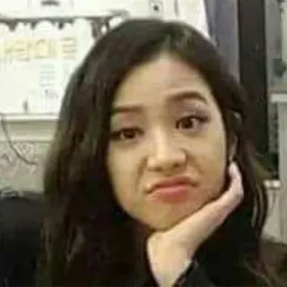 😀 f8aad966 여자, 얼굴, 아시아인, 표정, 밈 telegram sticker