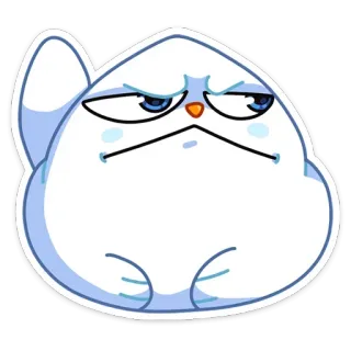 🌰 23dac590 cat, sticker, animal, cartoon, cute, white, blob telegram sticker