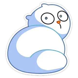 😳 3c41055f cute, cat, sticker, animal, cartoon, white telegram sticker