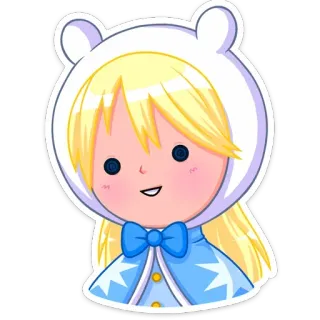 ☺️ b2ac1567 Fionna Adventure Time Cartoon, Fionna, Adventure Time, Anime, Sticker, Blond, Fanart telegram sticker