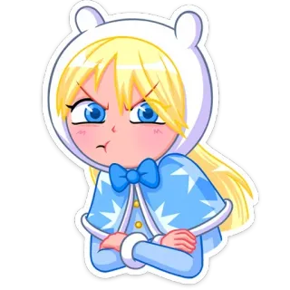 😡 baa87f34 Anime, Cartoon, Meisje, Boos, Leuk, Sticker telegram sticker