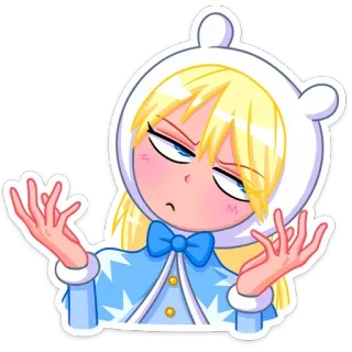 🤷‍♂️ ef28fc7c sticker, anime, cartoon, blond haar, personage telegram sticker