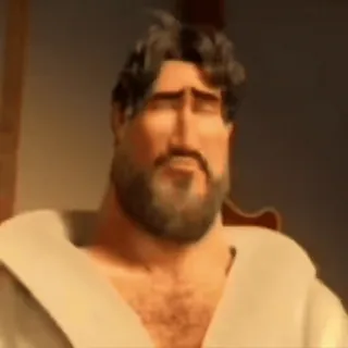 😑 0f5ec64b potret, pria, jenggot, seni digital whatsapp sticker