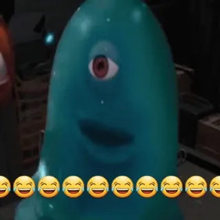 😂 25608304 lucu, alien, monster, tertawa, emoji whatsapp sticker