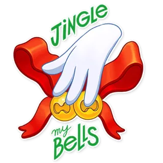 🔔 382f6adb JINGLE my Bells 圣诞节, 假日, 铃铛, 节日, 铃儿响叮当, 手 telegram sticker