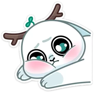 😔 1bad3f0e cat, cute, animal, sticker, cartoon, kawaii, adorable whatsapp sticker