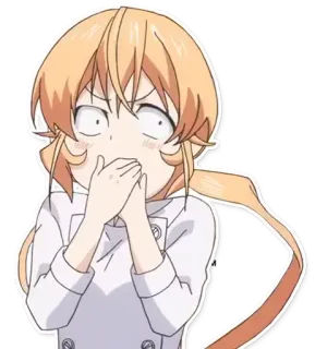 🙊 2e3c14ca Anime, Mädchen, Schockiert, Charakter, Ausdruck telegram sticker